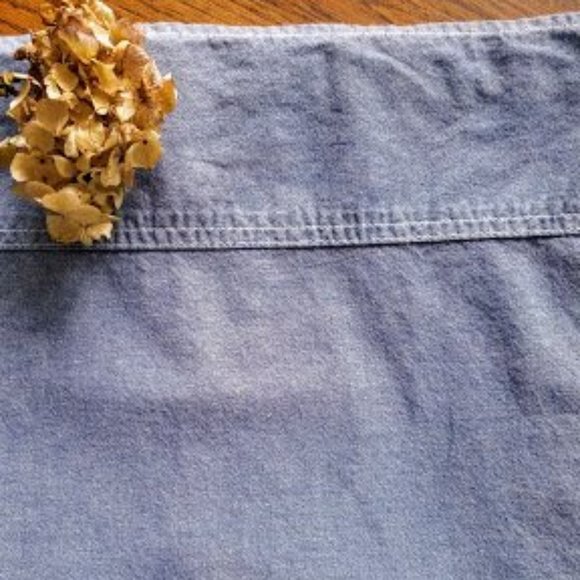 Vintage Ralph Lauren Home Chambray Twin Flat Sheet